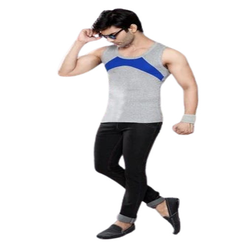 Men Grey Gym Vest