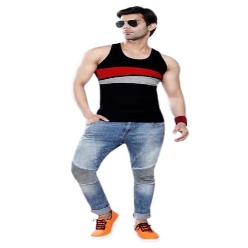 Men Plain Gym Vest