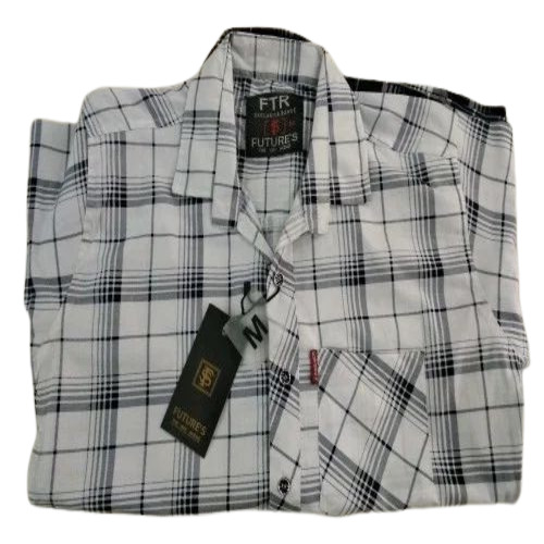Men White Cotton Shirts