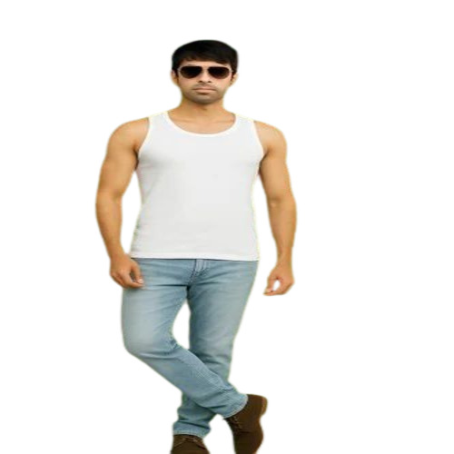 Men White Vest