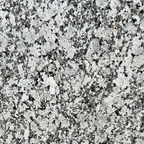 P White Granite Slab - Polished White, Various Sizes | Crack Resistant, Anti Skid, Low Maintenance