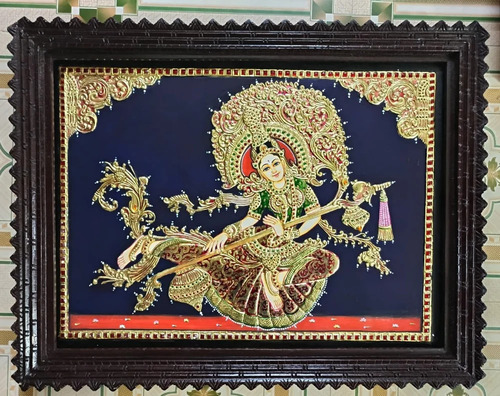 Sarawathi Tanjore Painting