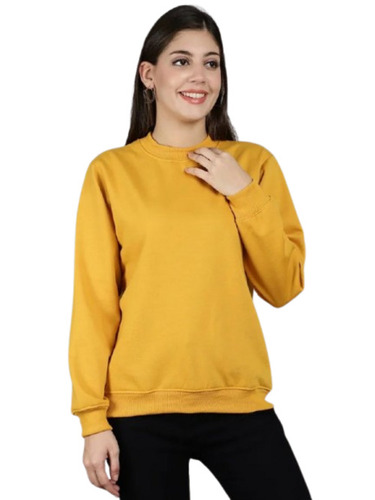 Women Round Neck Full Sleeve Sweatshirt