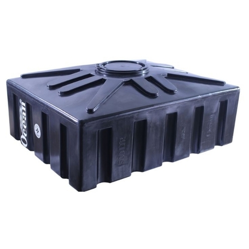 1500 Ltr Water Storage Tank - PVC, Rectangle, Black | Durable, Fine Finished, Industrial Storage