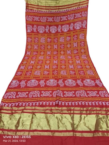Ladies Bandhani Gaji Silk Dupatta