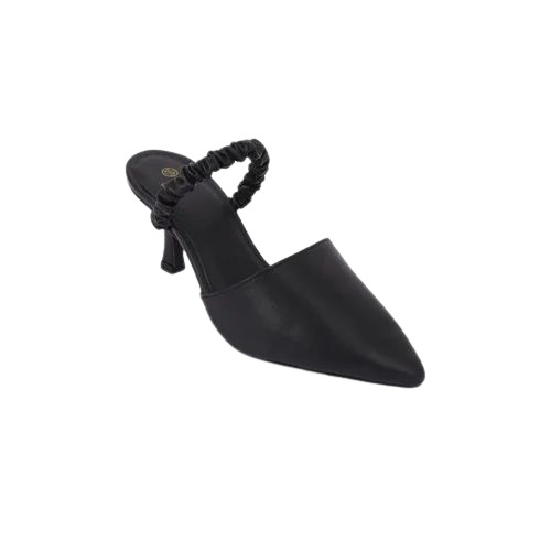 Ladies Black Pencil Heel Sandal