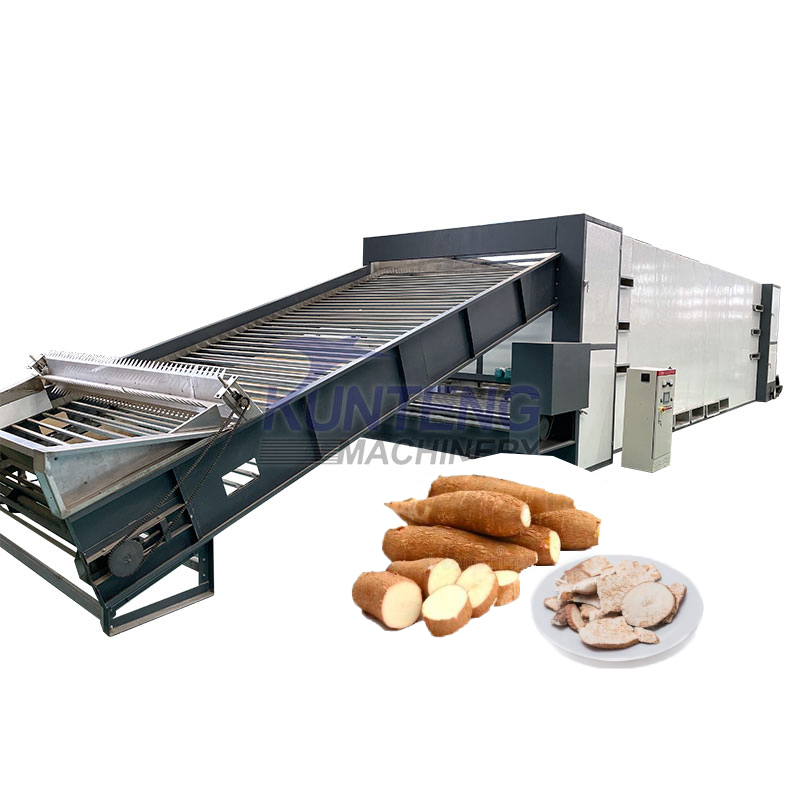 Mesh Belt Lotus Root Starch Apricot Hawthorn Rehmannia Root Polygonum Cuspidatum Mango Chili Continuous Dryer - Color: Customized