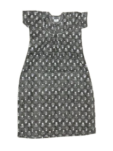 Regular Fit Dull Cotton Nightgown