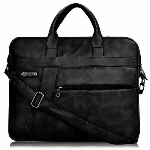 Black Leather Office Bag