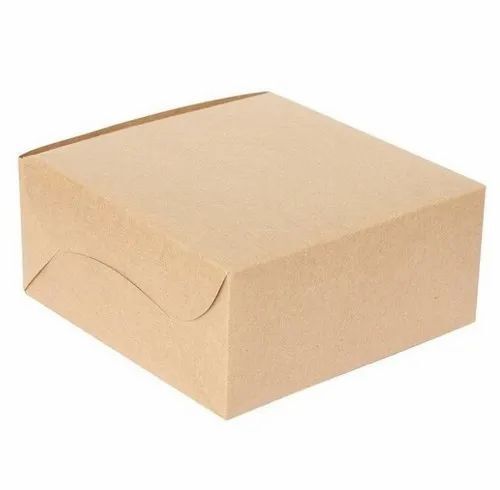 Brown Paper Cake Packaging Box