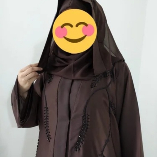 Front Open Delicate And Beautiful Handwork Abaya