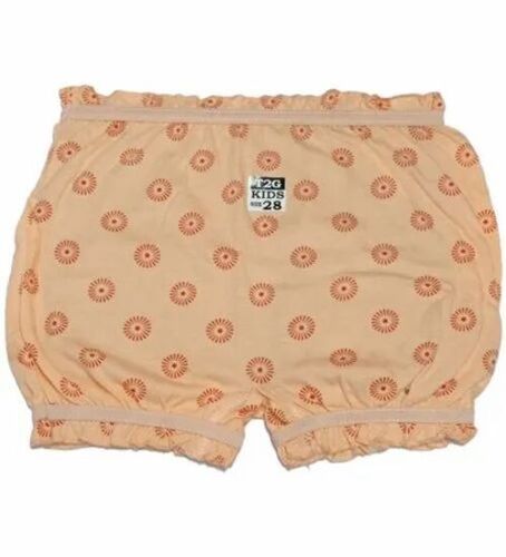 Girl Peach Printed Bloomer