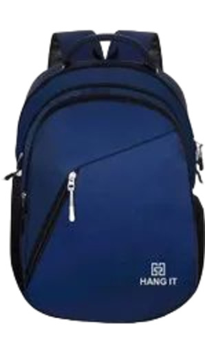 Blue Polyester School Bag