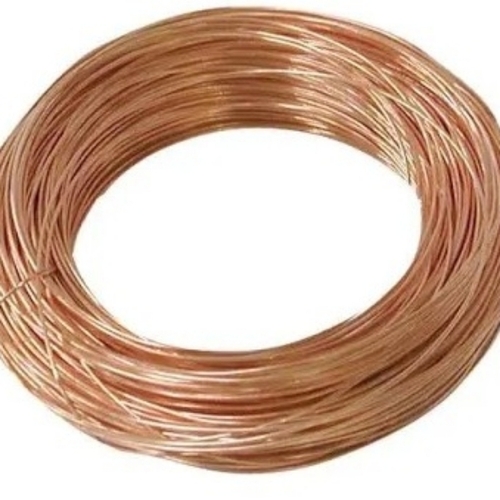 Electrical Copper Wire - Copper 4 mm Diameter, Golden Color | Good Quality, Industrial Electrical Use