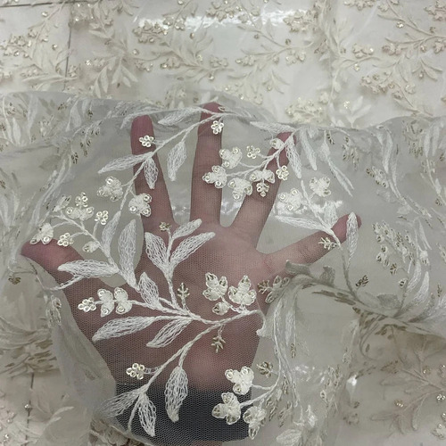 Embroidered Net Fabric