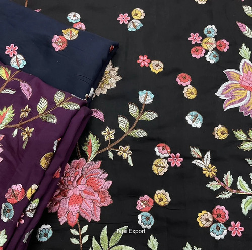 Floral Embroidered Fabric