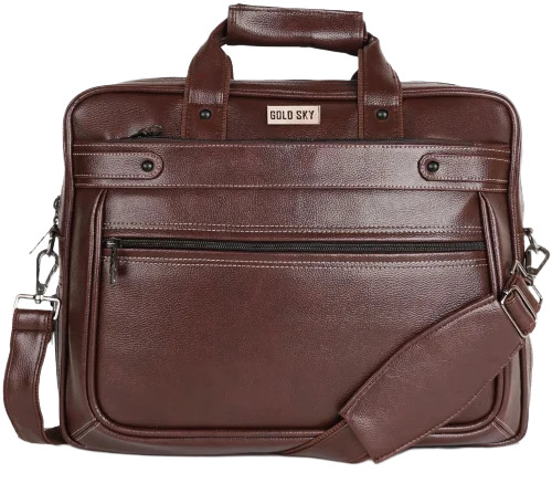 Mens Brown Leater Laptop Bag