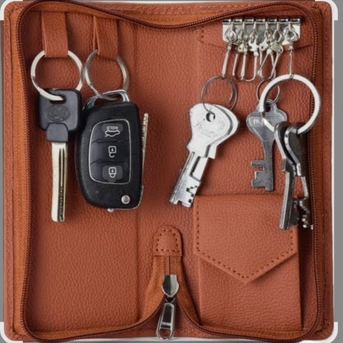 Multicolor Key Leather Pouch