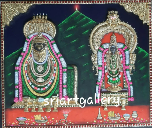 Annamalaiyar Tanjore Painting - Color: Multicolor