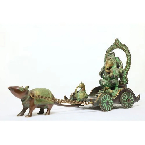 Classic Bronze Ganesh Statue - Design Type: Table Top