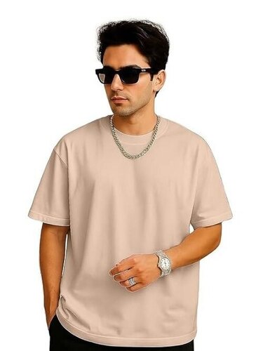 Cream Color Oversized T Shirt