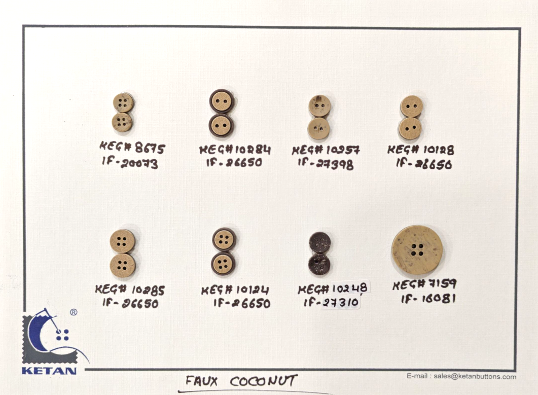Faux Coconut Buttons