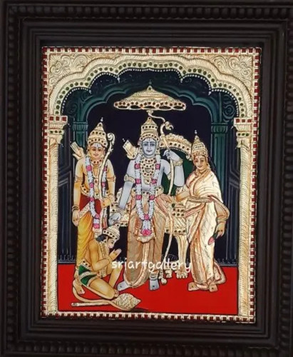 Gothanda Ramar Tanjore Painting - Color: Multicolor
