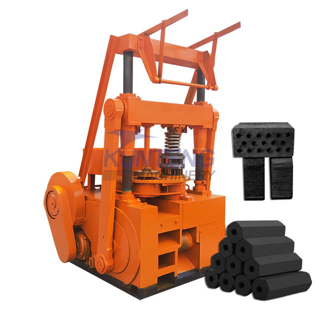 Honeycomb Coal Stamping Machine Hazelnut Shell Carbon Powder Offee Grounds Carbon Powder Briquetting Machine - Briquette Size: Customized