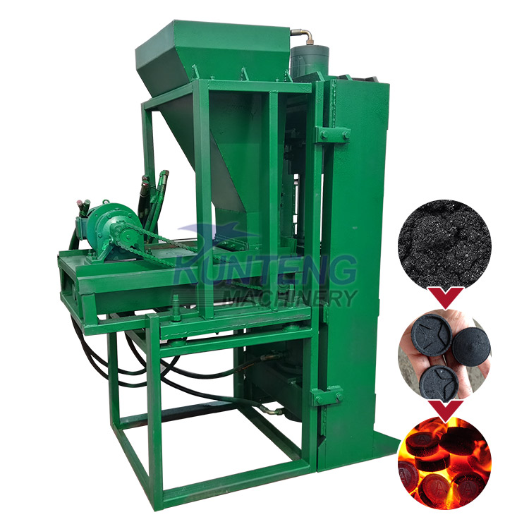 Hydraulic Silicon Powder Sodium Carbonate Coconut Shell Charcoal Powder Briquetting Machine - Briquette Size: Customized