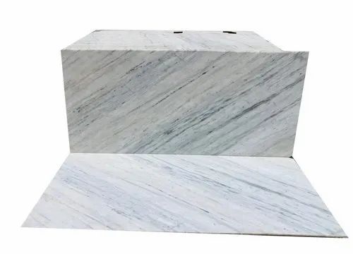Jhanjhar White Polished Marble Slab