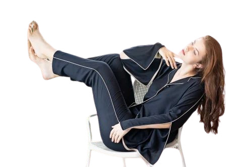 Ladies Black Pajama Set