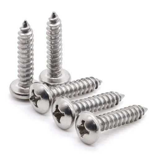 M S Pan Head Self Drilling Screw - Carbon Steel 4.2 Silver Zinc Plated, Polished Finish Dry Wall Screw