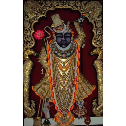 Miniature Shrinathji Painting - Color: Multi Color