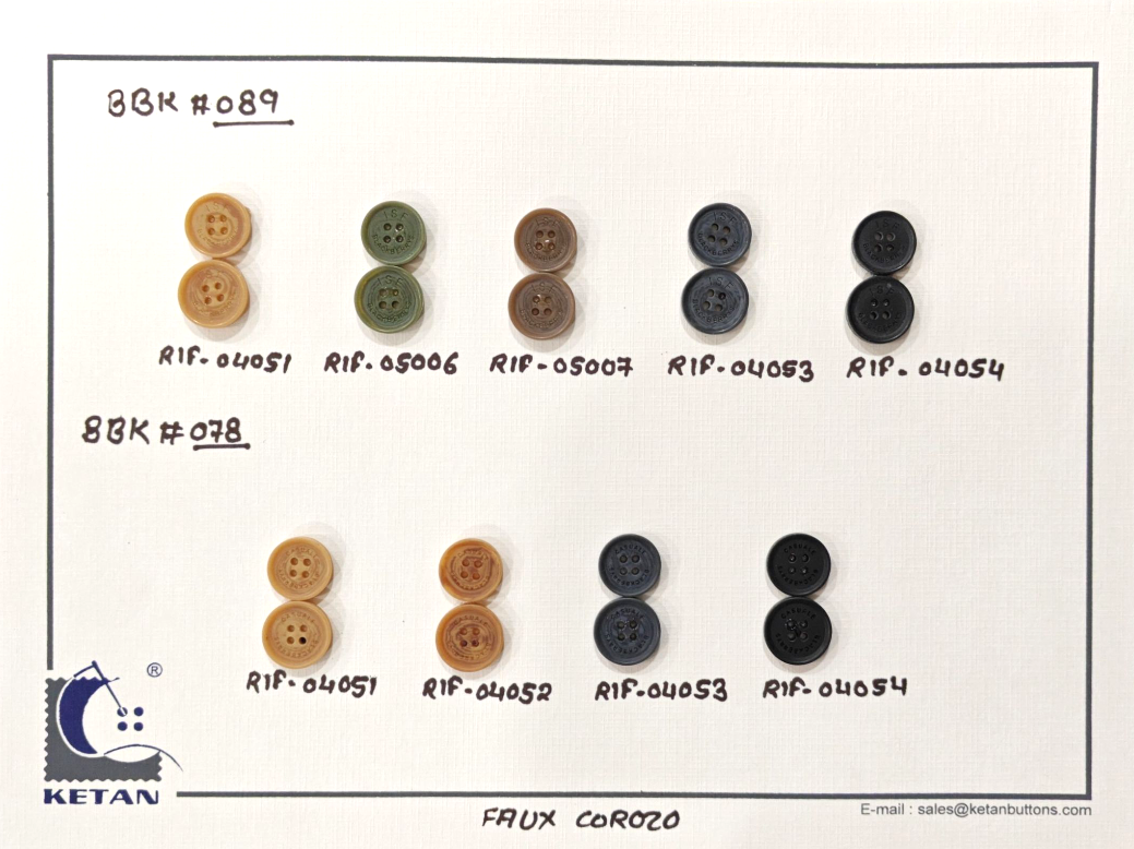 Polyester Faux Corozo Button