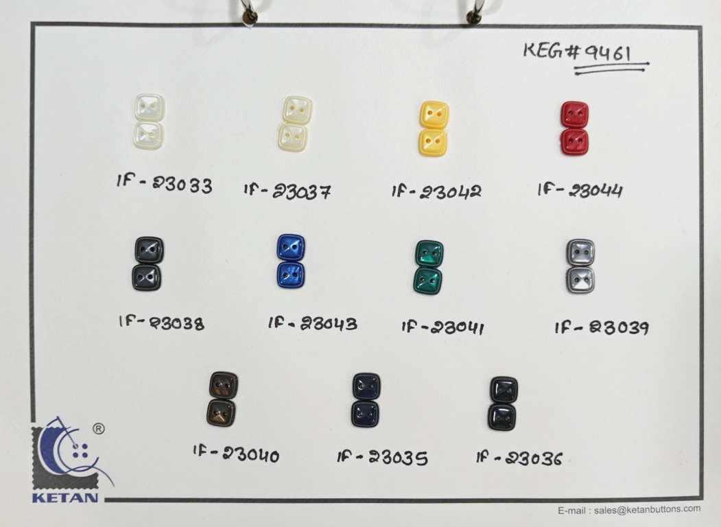 Polyester Square Shape Buttons
