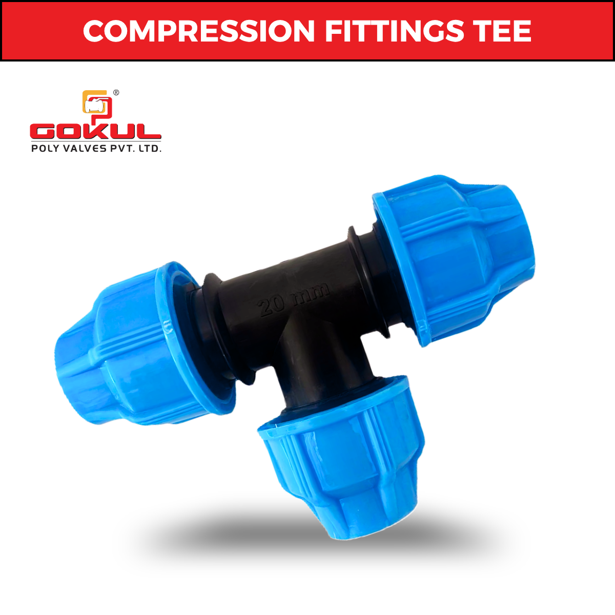 Polypropylene Compression Tee - Application: Industrial