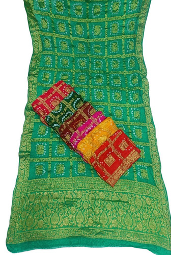 Pure Georgette Banarasi Dupatta - Soft Georgette, Multi-Color, Semi-Transparent | Bright Color, Washable, No Fade