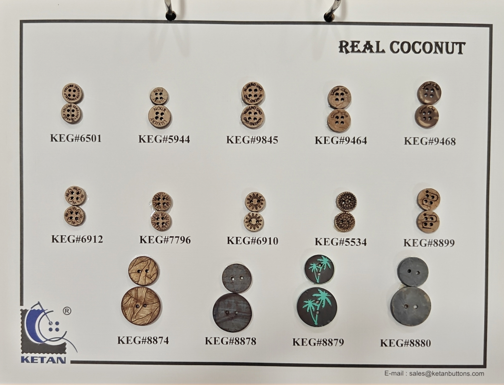 Real Coconut Buttons