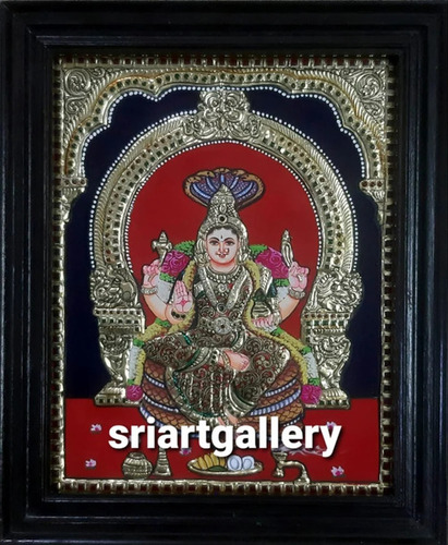 Tanjore Gajalakshmi Paintings - Color: Multicolor