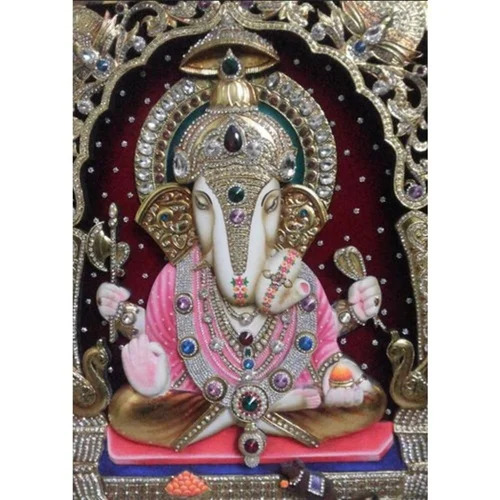 Tanjore Ganesh Painting For Antique And Traditional - Color: Multi Color