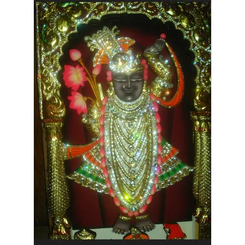 Tanjore Shrinathji Painting - Color: Multi Color