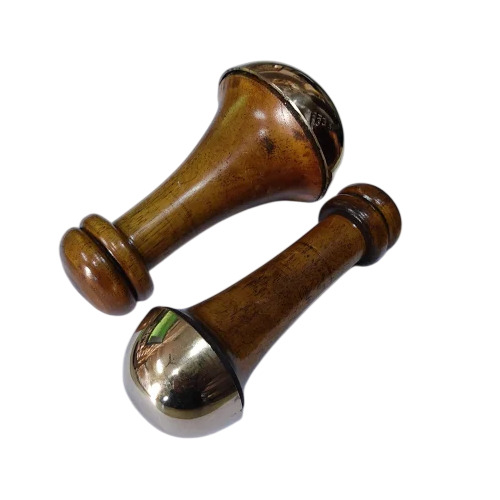 Wooden Handle Ayurvedic Kansa Wands Massager By Acupressure Healthcare Product