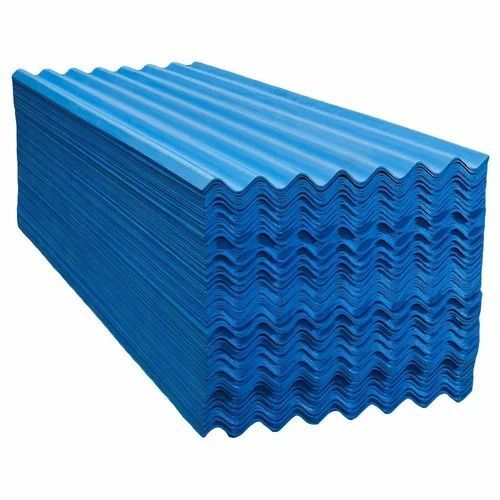 Blue Hi Rib Profile Roofing Sheet