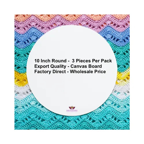 10 Inch Round Canvas Board - Advantage: Stylish Shape