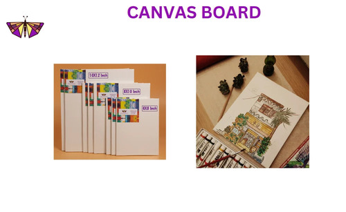 6 X 8 Inch Black Canvas Board - Advantage: Dark Contrast Surface