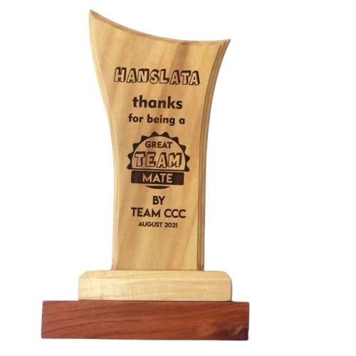 7 Inch Wooden Trophy