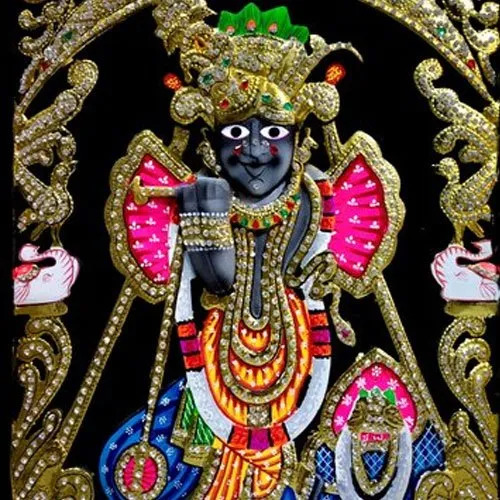 Bakebihari Ji Painting - Color: Multicolor