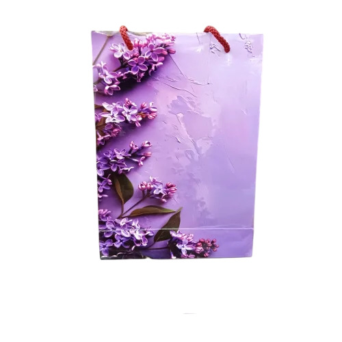 Floral Duplex Board Paper Bag