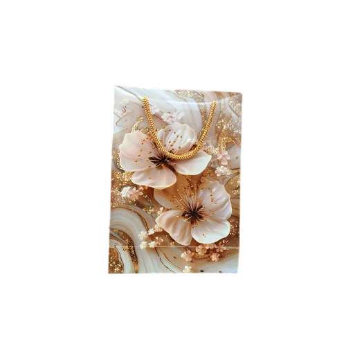 Floral Printed Duplex Board Paper Bag