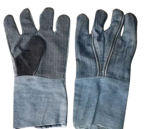 Free Size Denim Safety Gloves